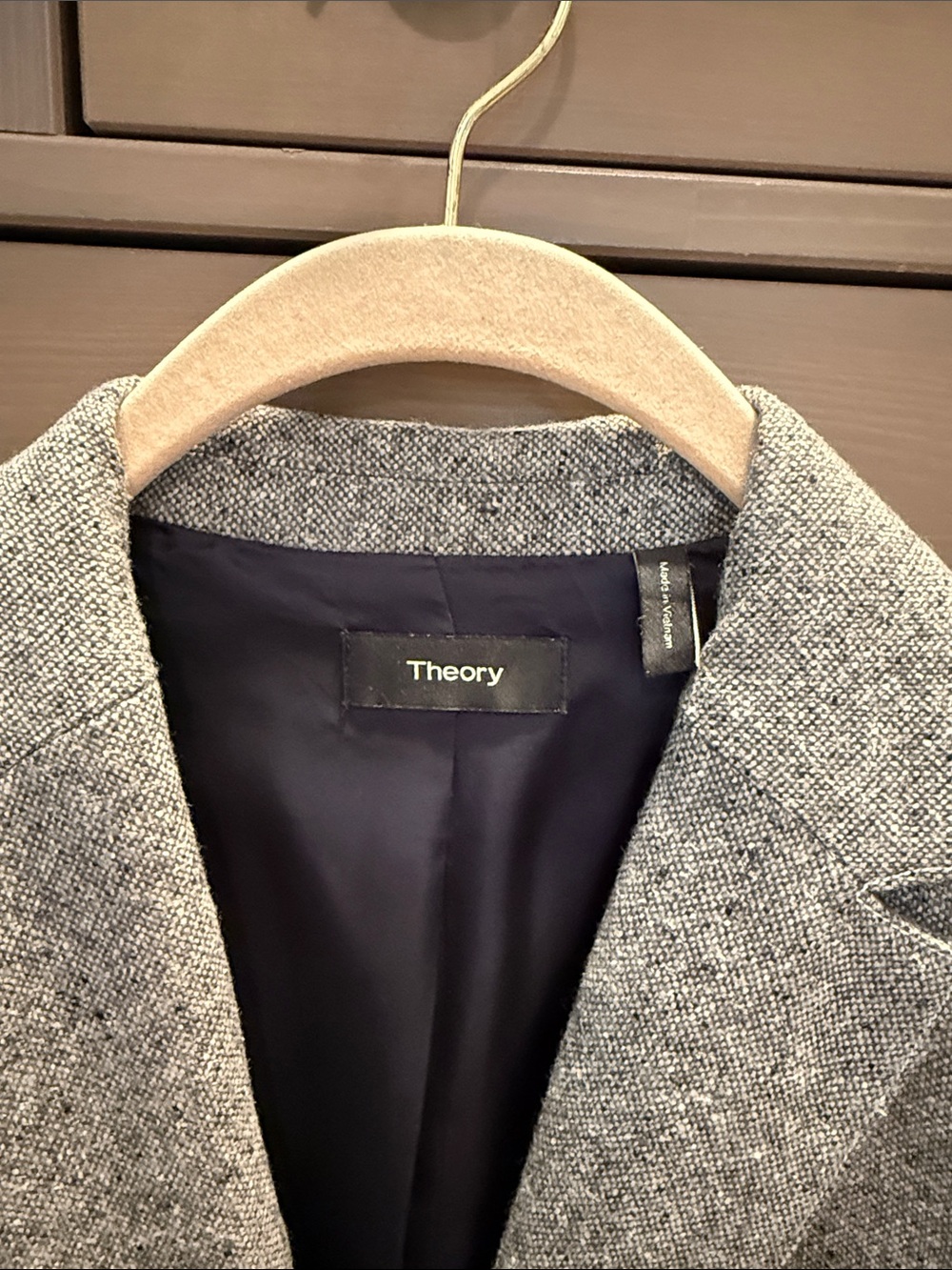Theory Staple Blazer in Speckled Wool - Picture 3 of 3